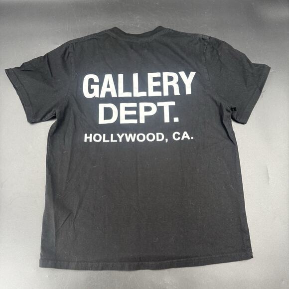 Gallery Dept Shirt Mens Small Black Hollywood CA Skate Designer Streetwear Used - Picture 1 of 5